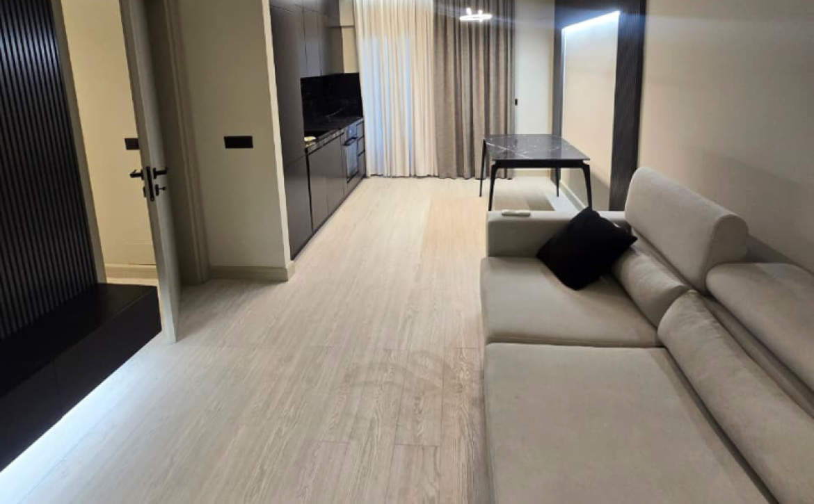 partmán na prodej Mali i Robit Golem Albánie s výhledem na moře a moderním interiérem ALT (EN): Sea view apartment for sale Mali i Robit Golem Albania with modern interior