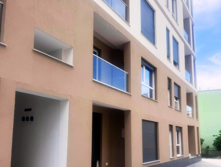 Modern fully furnished 2-room apartment in new building in Golem, Albania, 57.3 m², located 950 meters from the sea