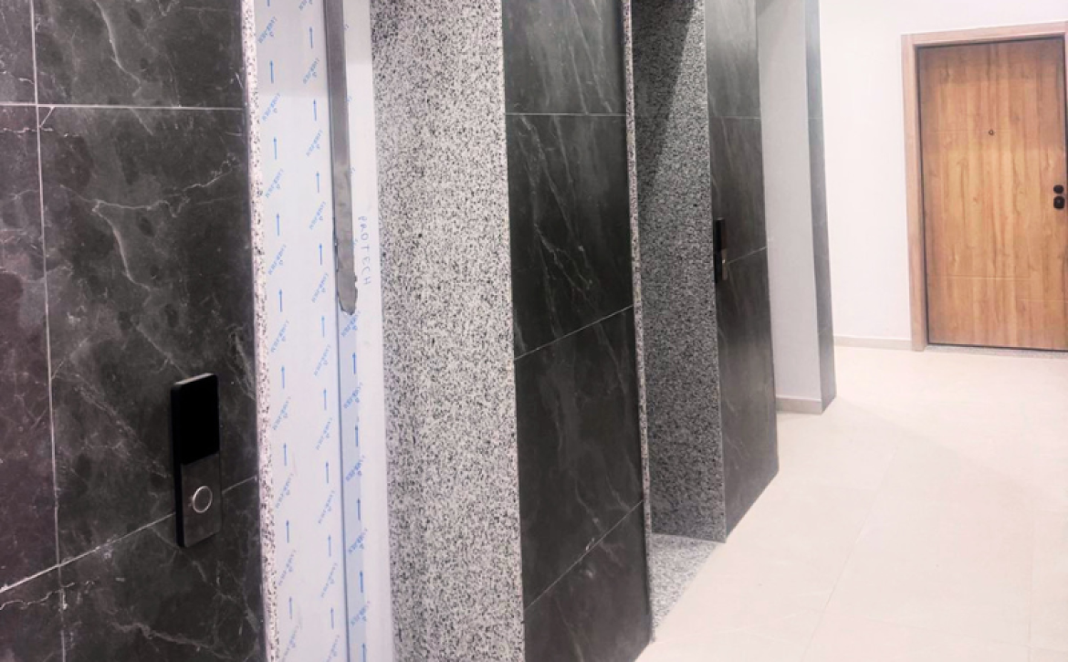 Modern fully furnished 2-room apartment in new building in Golem, Albania, 57.3 m², located 950 meters from the sea