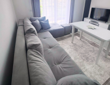 Modern fully furnished 2-room apartment in new building in Golem, Albania, 57.3 m², located 950 meters from the sea