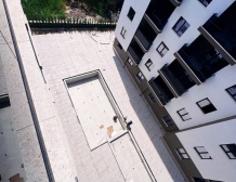 Modern apartment in new residential building, 5th floor, shared swimming pool in courtyard, Albania development, under construction