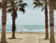 Modern apartment in new residential building, 5th floor, shared swimming pool in courtyard, Albania development, under construction