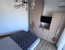 Byt u moře Durrës Albánie výhled na pláž moderní interiér investice