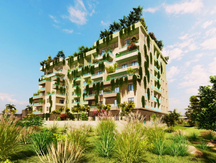 Modern residential complex with spacious studio apartments near the beach in Golem, Durrës