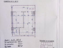 Detailní architektonický plán a metráž moderního prázdninového bytu v Rezidenci Bonita Viena