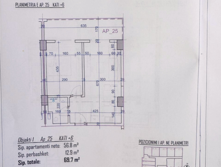 Detailní architektonický plán a metráž moderního prázdninového bytu v Rezidenci Bonita Viena