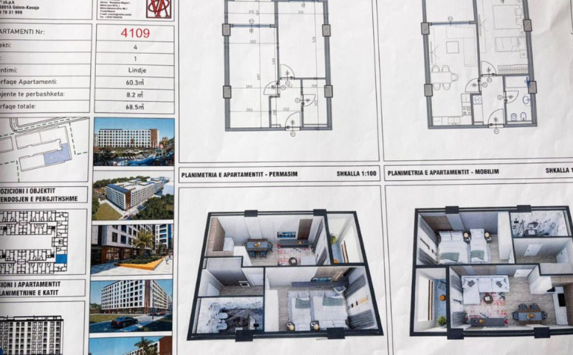 Moderní apartmánový komplex VM Residence v Albánii u moře s hotelovým bazénem a SPA