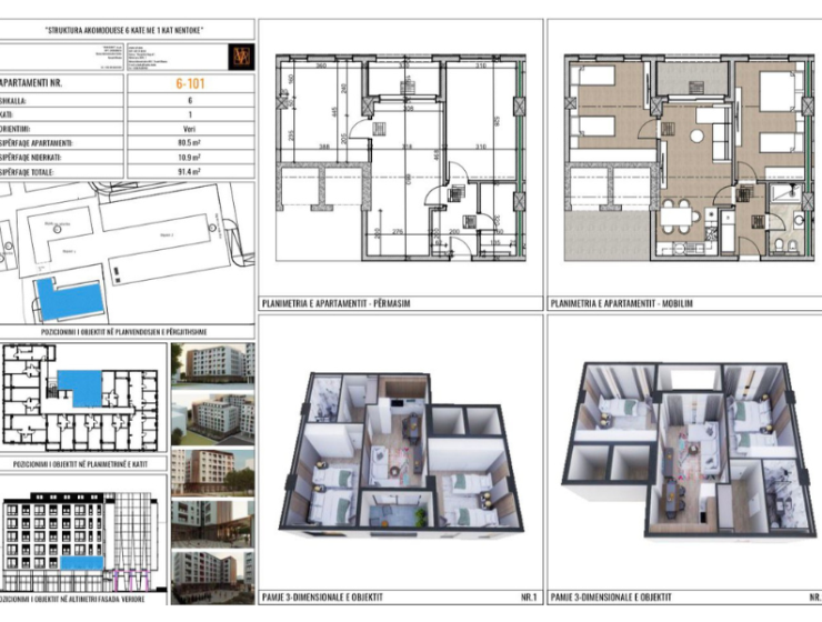 Moderní apartmánový komplex VM Residence v Albánii u moře s hotelovým bazénem a SPA