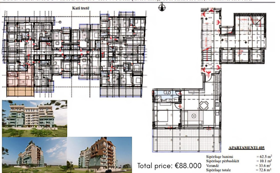 Modern residential complex with spacious studio apartments near the beach in Golem, Durrës