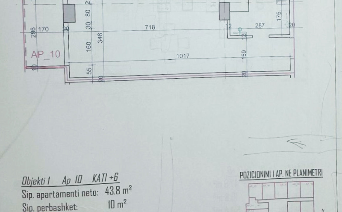 Detailní architektonický plán a metráž moderního prázdninového bytu v Rezidenci Bonita Viena