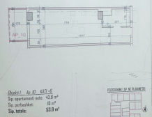 Detailní architektonický plán a metráž moderního prázdninového bytu v Rezidenci Bonita Viena