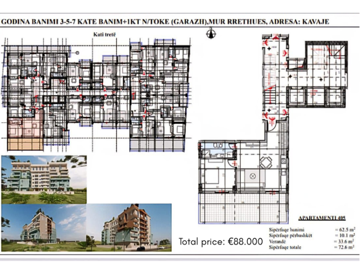 Modern residential complex with spacious studio apartments near the beach in Golem, Durrës