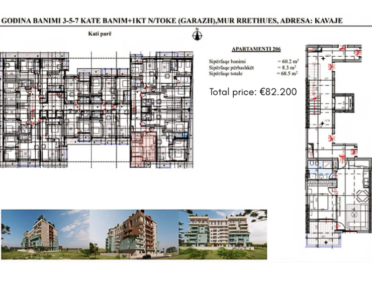 Modern residential complex with spacious studio apartments near the beach in Golem, Durrës