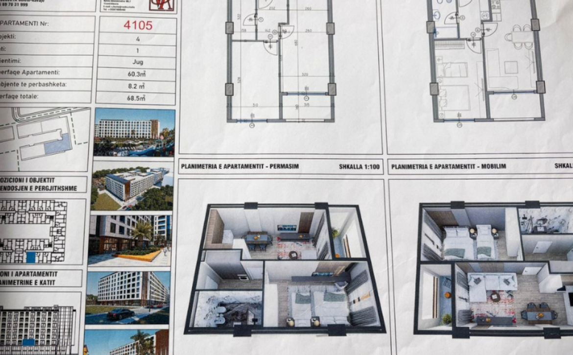 Moderní apartmánový komplex VM Residence v Albánii u moře s hotelovým bazénem a SPA