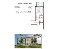 Modern residential complex with spacious studio apartments near the beach in Golem, Durrës