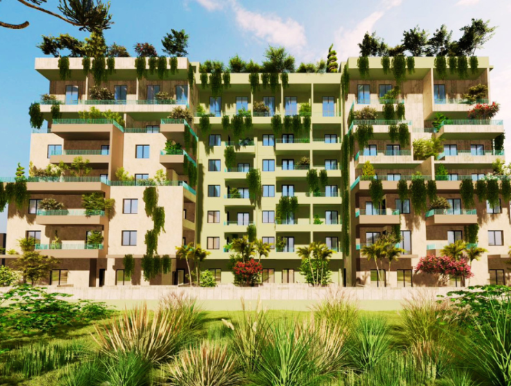 Modern residential complex with spacious studio apartments near the beach in Golem, Durrës