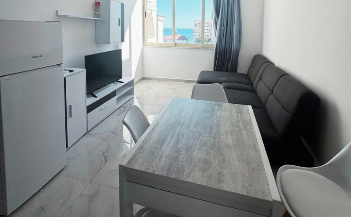 Modern 2-bedroom seaside apartment with sea view in Durrës Plazh