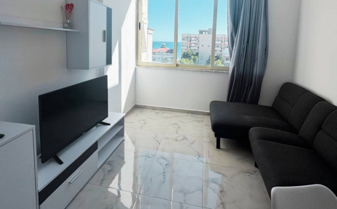 Modern 2-bedroom seaside apartment with sea view in Durrës Plazh