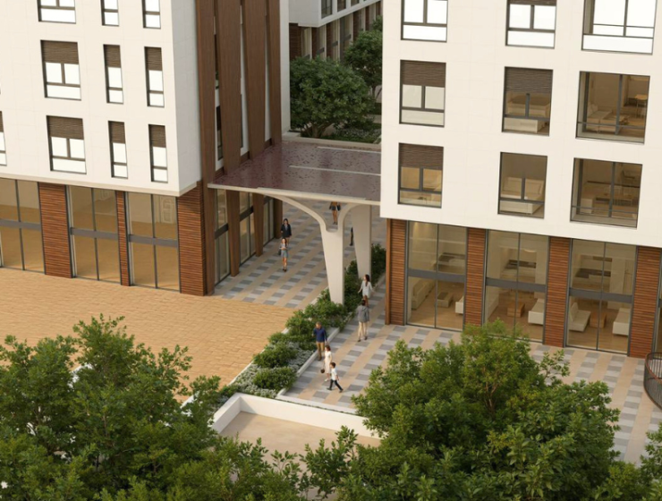 Moderní apartmánový komplex VM Residence v Albánii u moře s hotelovým bazénem a SPA