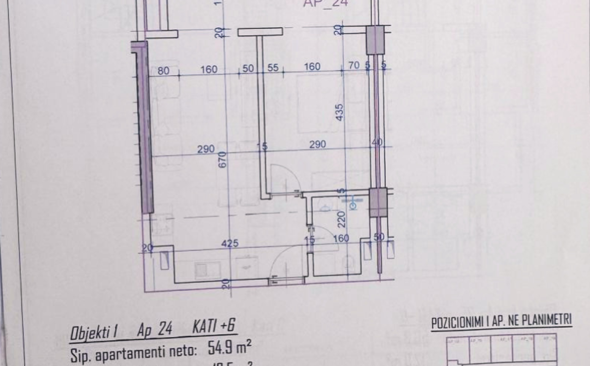 Detailní architektonický plán a metráž moderního prázdninového bytu v Rezidenci Bonita Viena