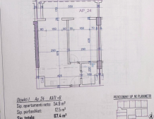Detailní architektonický plán a metráž moderního prázdninového bytu v Rezidenci Bonita Viena