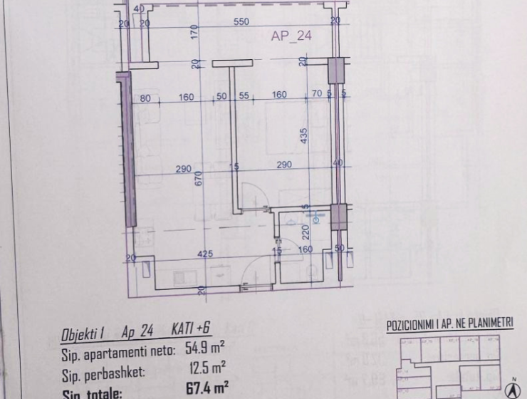 Detailní architektonický plán a metráž moderního prázdninového bytu v Rezidenci Bonita Viena