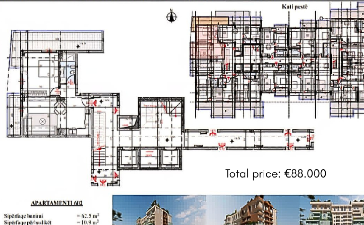 Modern residential complex with spacious studio apartments near the beach in Golem, Durrës
