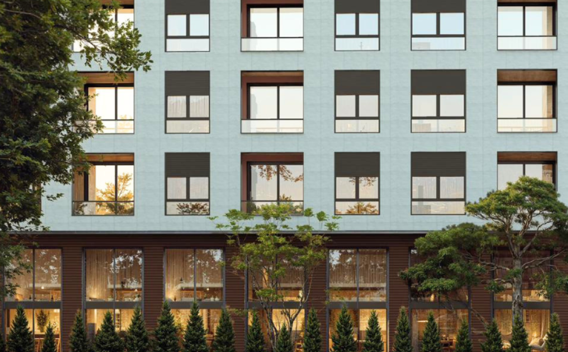 Moderní apartmánový komplex VM Residence v Albánii u moře s hotelovým bazénem a SPA