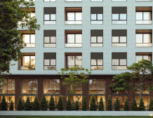 Moderní apartmánový komplex VM Residence v Albánii u moře s hotelovým bazénem a SPA