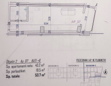 Detailní architektonický plán a metráž moderního prázdninového bytu v Rezidenci Bonita Viena
