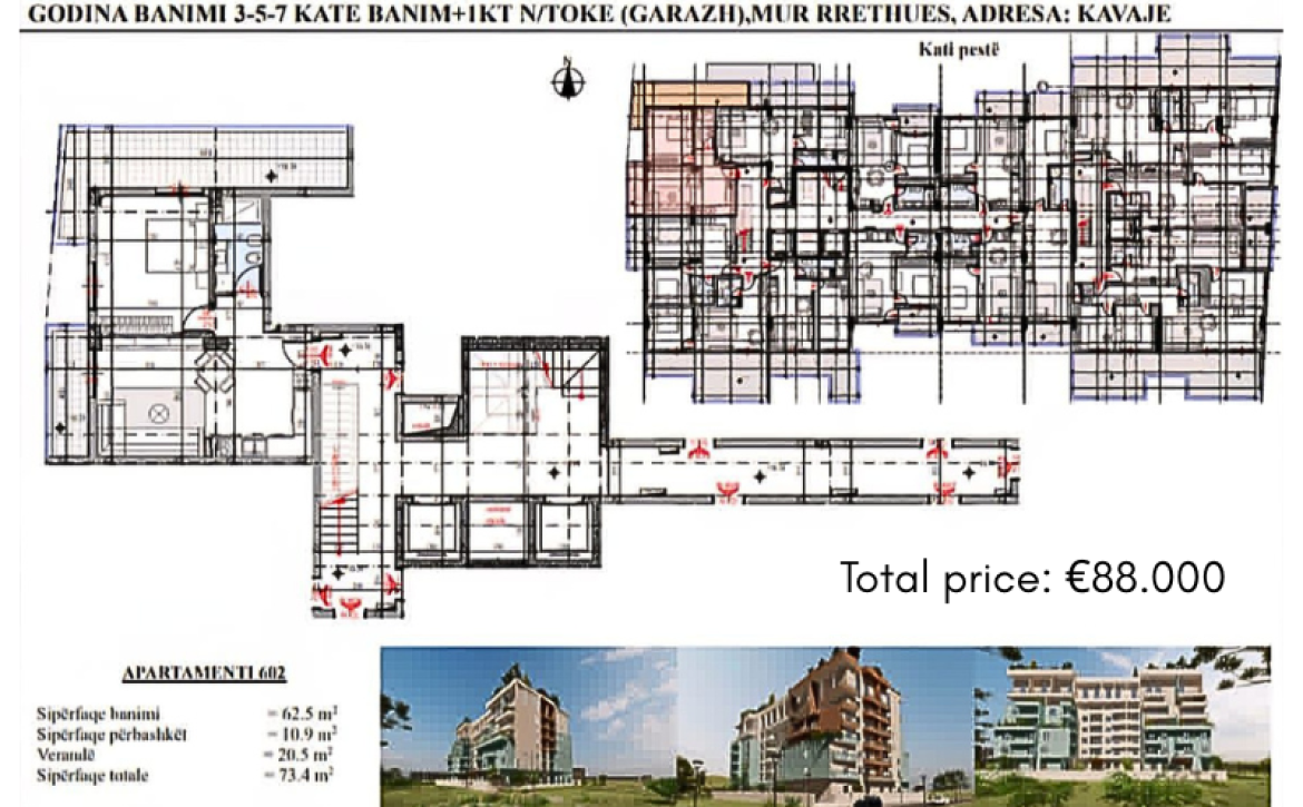 Modern residential complex with spacious studio apartments near the beach in Golem, Durrës