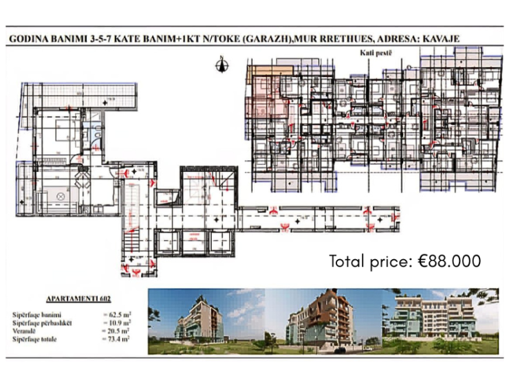 Modern residential complex with spacious studio apartments near the beach in Golem, Durrës