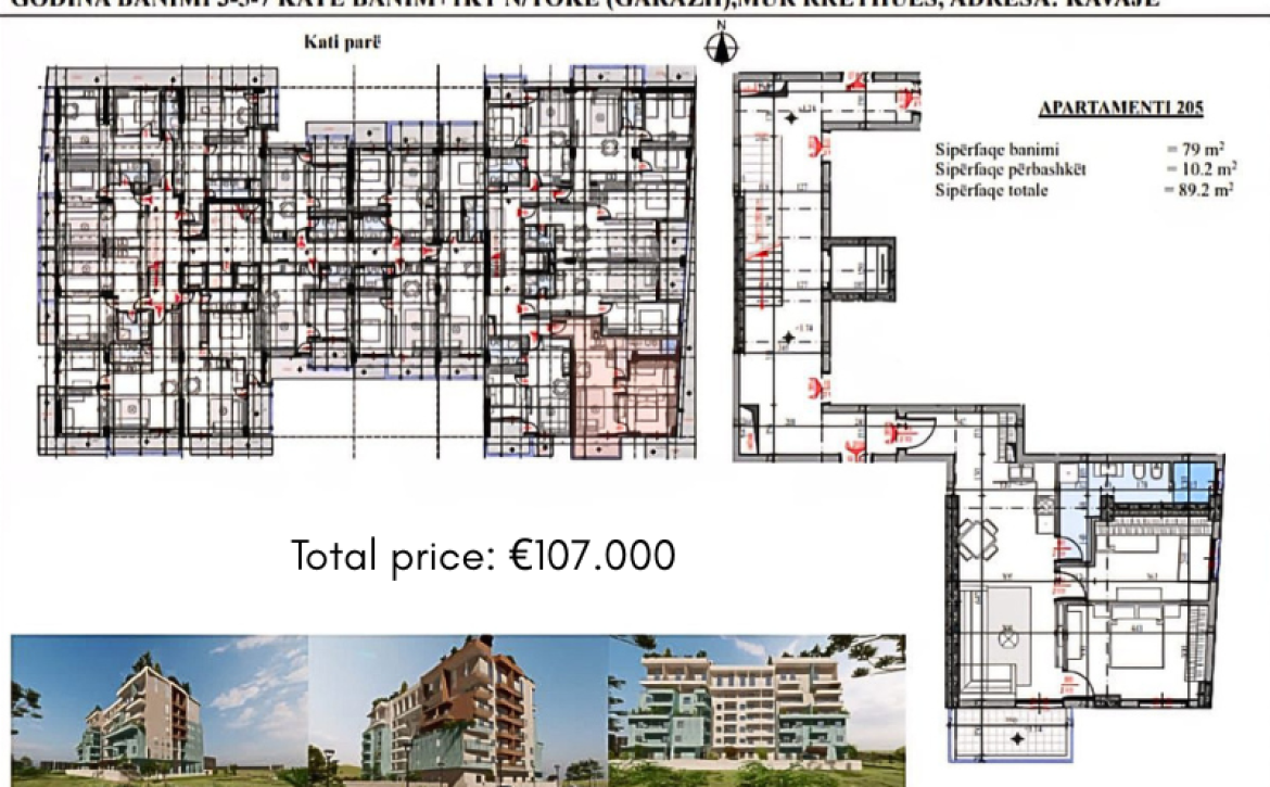Modern residential complex with spacious studio apartments near the beach in Golem, Durrës