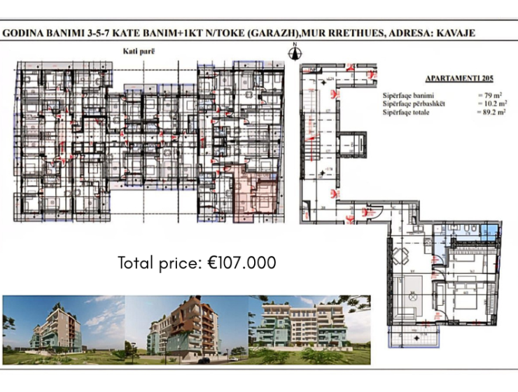 Modern residential complex with spacious studio apartments near the beach in Golem, Durrës