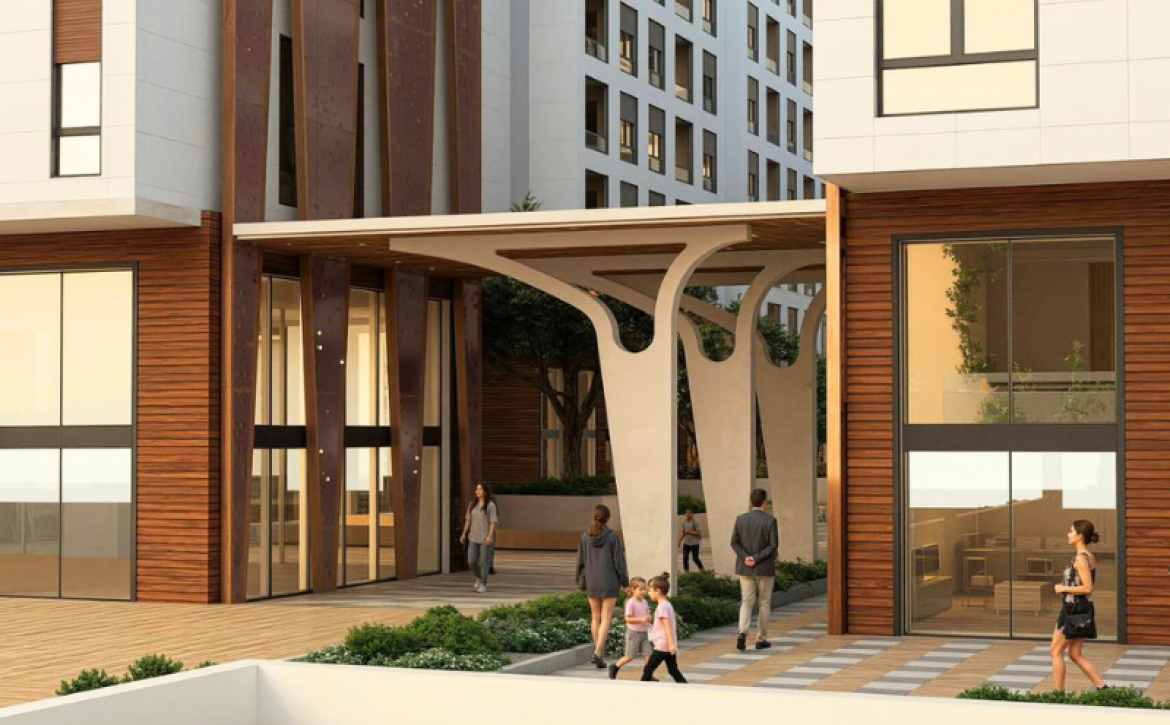 Moderní apartmánový komplex VM Residence v Albánii u moře s hotelovým bazénem a SPA