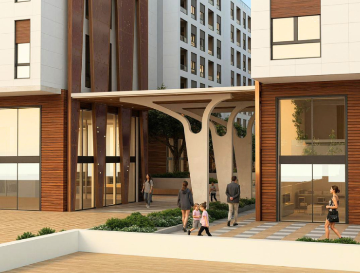 Moderní apartmánový komplex VM Residence v Albánii u moře s hotelovým bazénem a SPA