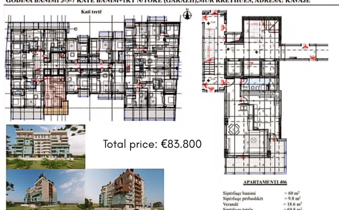 Modern residential complex with spacious studio apartments near the beach in Golem, Durrës