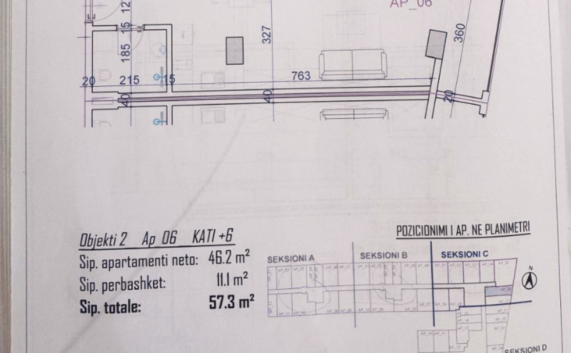 Detailní architektonický plán a metráž moderního prázdninového bytu v Rezidenci Bonita Viena