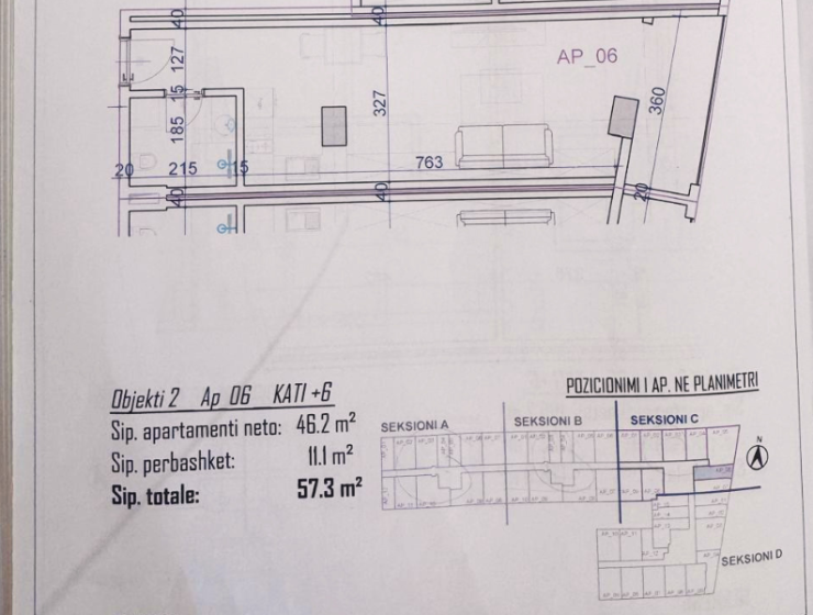 Detailní architektonický plán a metráž moderního prázdninového bytu v Rezidenci Bonita Viena
