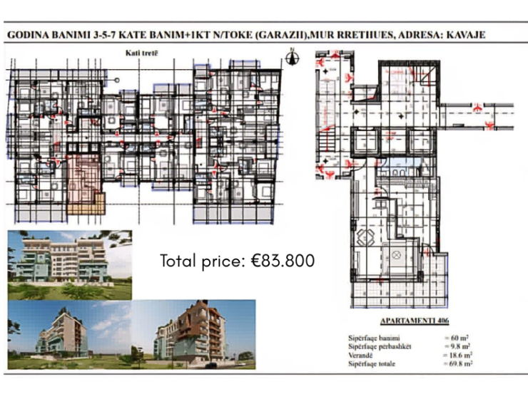 Modern residential complex with spacious studio apartments near the beach in Golem, Durrës