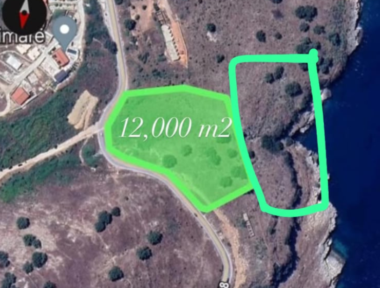 stavební pozemek 1,2 ha s výhledem na moře u Himarë | Albania Home