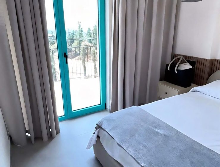 Santorini village bedroom