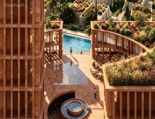 Terrarosa Residence luxury apartments with private terraces and infinity pool overlooking the sea in Borsh.Albanian Riviera